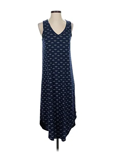 Pre-owned Eddie Bauer Casual Dress In Blue
