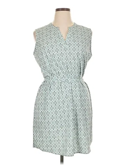 Pre-owned Eddie Bauer Casual Dress In Blue