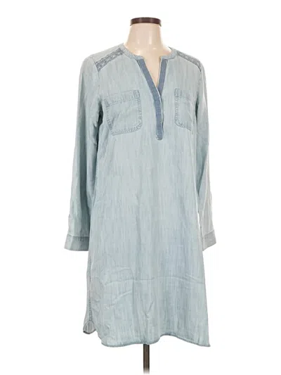 Pre-owned Eddie Bauer Casual Dress In Blue