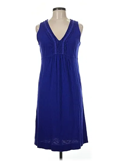 Pre-owned Eddie Bauer Casual Dress In Blue