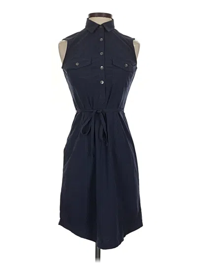 Pre-owned Eddie Bauer Casual Dress In Blue