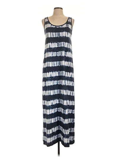 Pre-owned Eddie Bauer Casual Dress In Blue