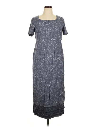 Pre-owned Eddie Bauer Casual Dress In Blue