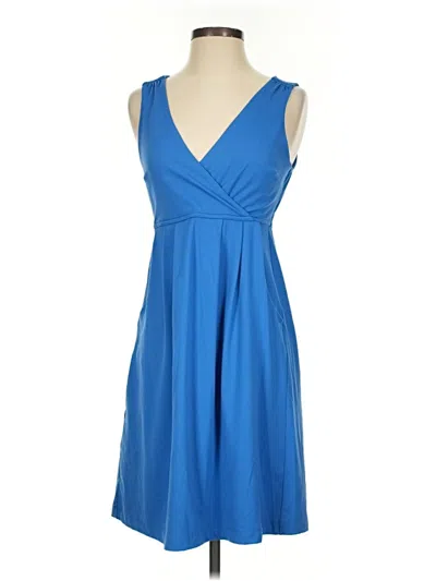 Pre-owned Eddie Bauer Casual Dress In Blue