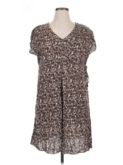 Pre-owned Eddie Bauer Casual Dress In Brown