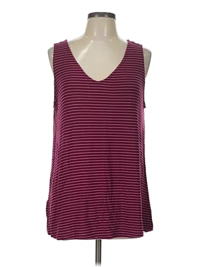 Pre-owned Eddie Bauer Casual Dress In Burgundy