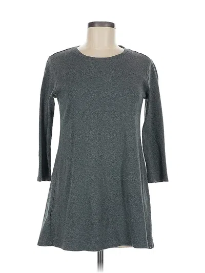Pre-owned Eddie Bauer Casual Dress In Gray