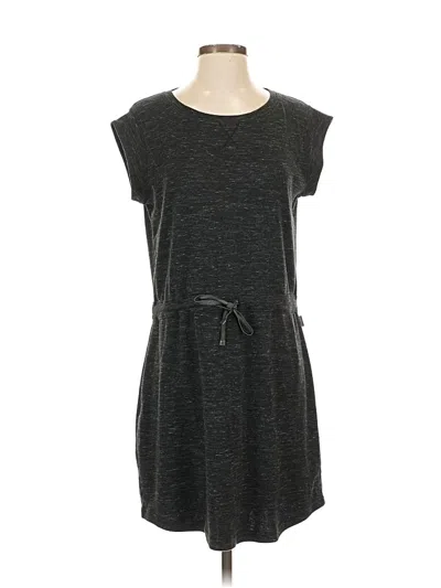 Pre-owned Eddie Bauer Casual Dress In Gray