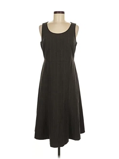 Pre-owned Eddie Bauer Casual Dress In Gray