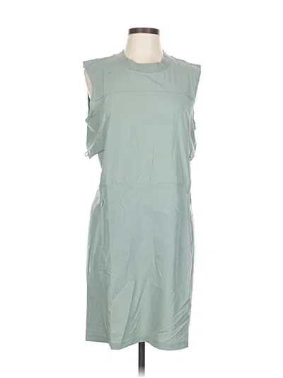 Pre-owned Eddie Bauer Casual Dress In Gray