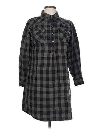 Pre-owned Eddie Bauer Casual Dress In Gray