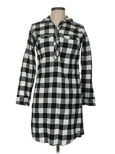 Pre-owned Eddie Bauer Casual Dress In Gray