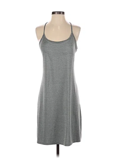 Pre-owned Eddie Bauer Casual Dress In Gray