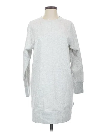Pre-owned Eddie Bauer Casual Dress In Gray