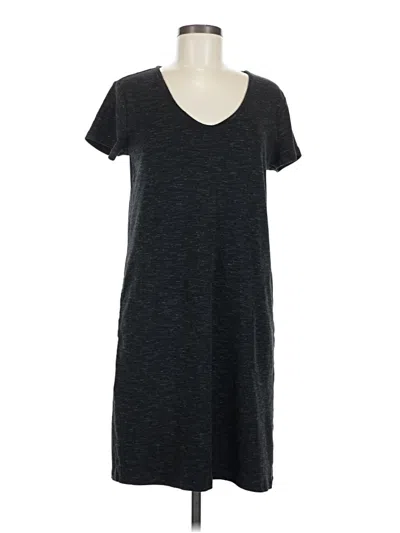 Pre-owned Eddie Bauer Casual Dress In Gray