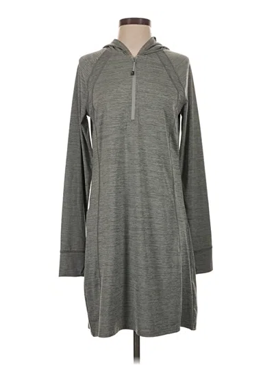 Pre-owned Eddie Bauer Casual Dress In Gray