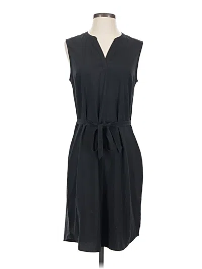 Pre-owned Eddie Bauer Casual Dress In Gray