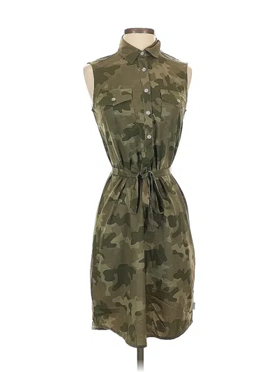 Pre-owned Eddie Bauer Casual Dress In Green