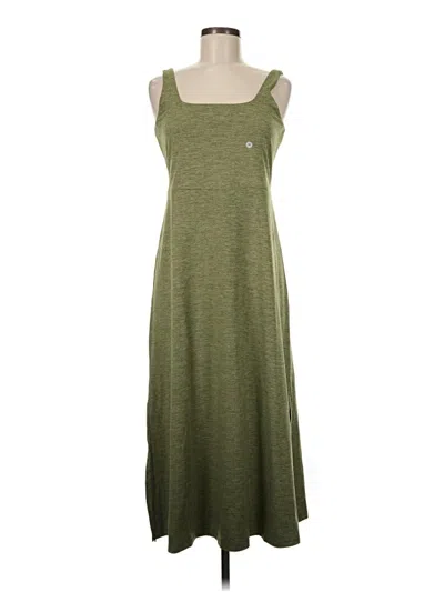 Pre-owned Eddie Bauer Casual Dress In Green