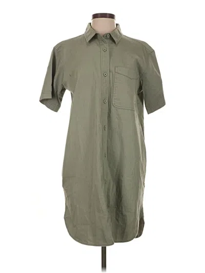 Pre-owned Eddie Bauer Casual Dress In Green