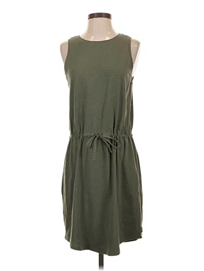 Pre-owned Eddie Bauer Casual Dress In Green