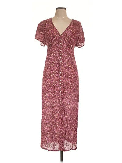 Pre-owned Eddie Bauer Casual Dress In Pink