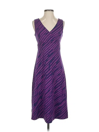 Pre-owned Eddie Bauer Casual Dress In Purple