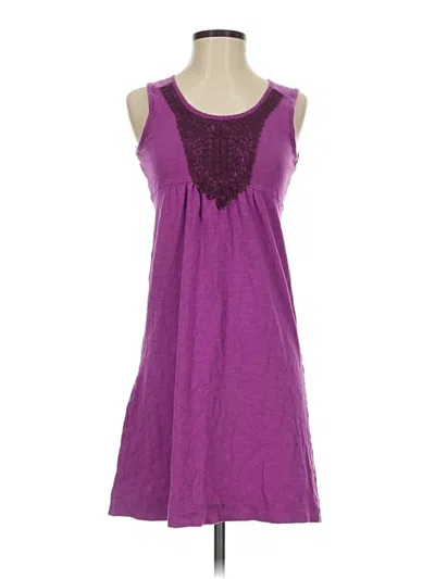 Pre-owned Eddie Bauer Casual Dress In Purple