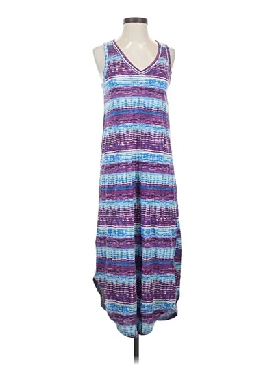 Pre-owned Eddie Bauer Casual Dress In Purple