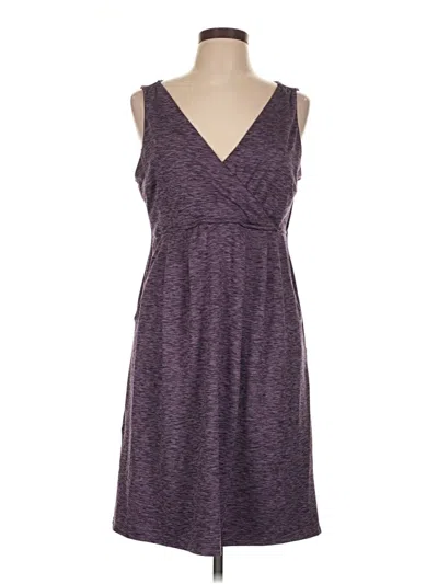 Pre-owned Eddie Bauer Casual Dress In Purple