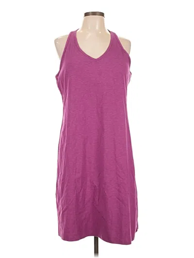 Pre-owned Eddie Bauer Casual Dress In Purple