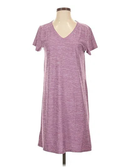 Pre-owned Eddie Bauer Casual Dress In Purple