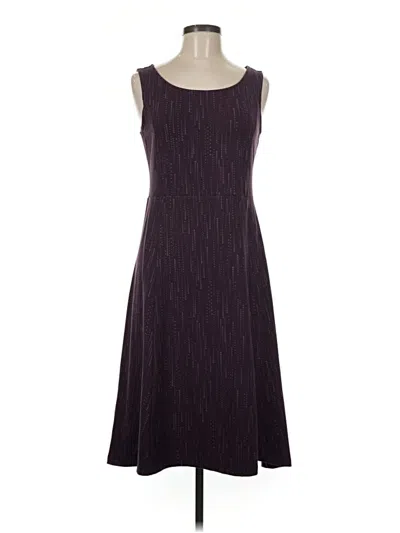 Pre-owned Eddie Bauer Casual Dress In Purple