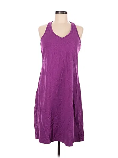 Pre-owned Eddie Bauer Casual Dress In Purple