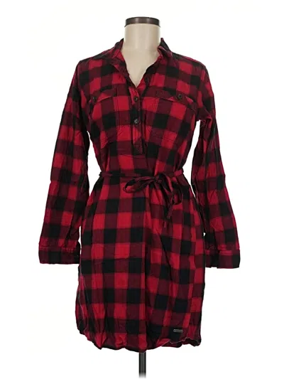 Pre-owned Eddie Bauer Casual Dress In Red
