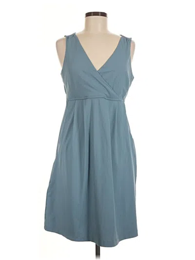 Pre-owned Eddie Bauer Casual Dress In Teal