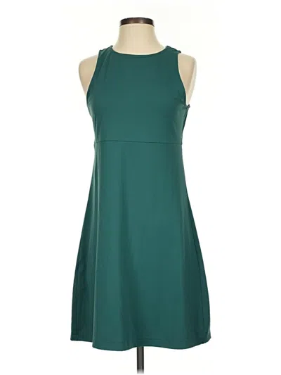 Pre-owned Eddie Bauer Casual Dress In Teal