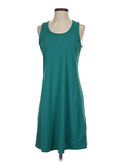 Pre-owned Eddie Bauer Casual Dress In Teal