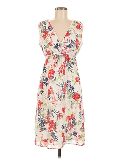 Pre-owned Eddie Bauer Casual Dress In White