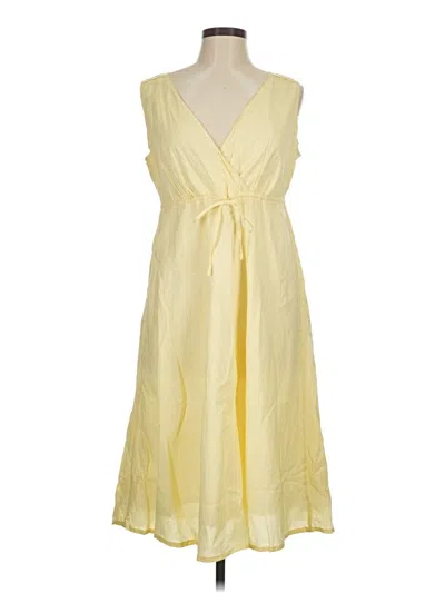 Pre-owned Eddie Bauer Casual Dress In Yellow