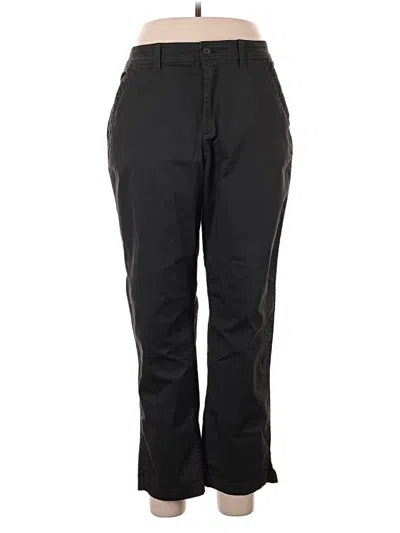 Pre-owned Eddie Bauer Casual Pants In Black