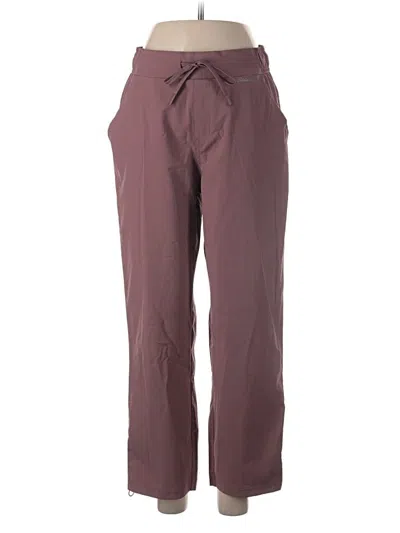Pre-owned Eddie Bauer Casual Pants In Burgundy