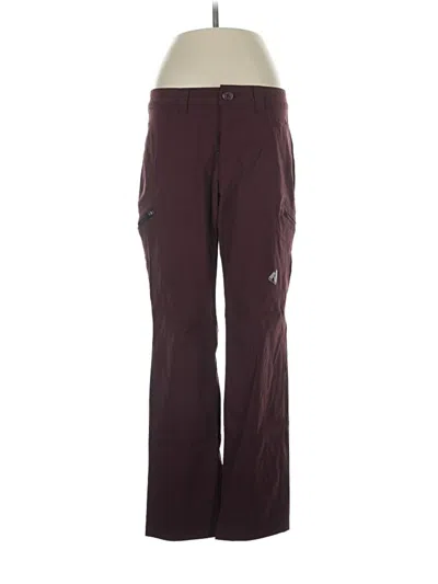 Pre-owned Eddie Bauer Casual Pants In Burgundy