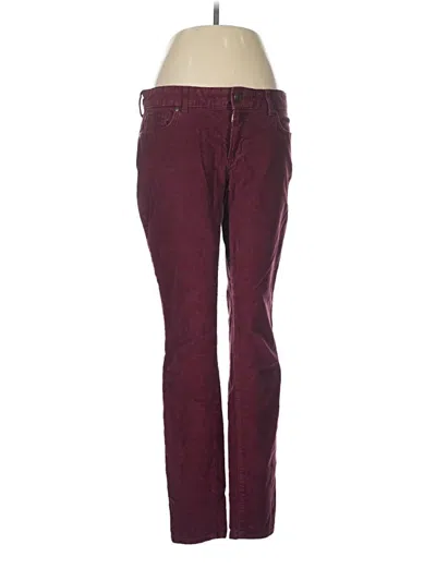 Pre-owned Eddie Bauer Casual Pants In Burgundy