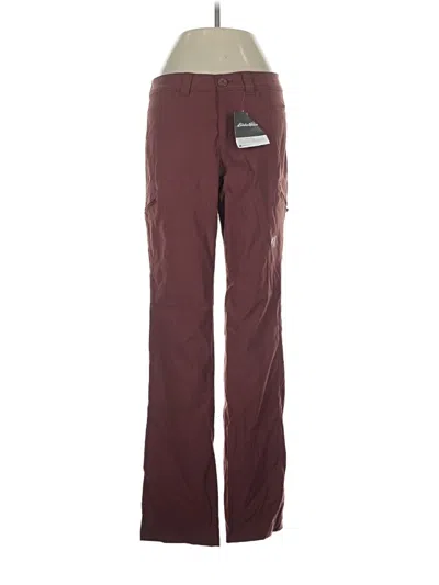 Pre-owned Eddie Bauer Casual Pants In Burgundy