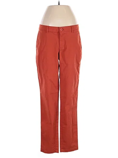 Pre-owned Eddie Bauer Casual Pants In Orange