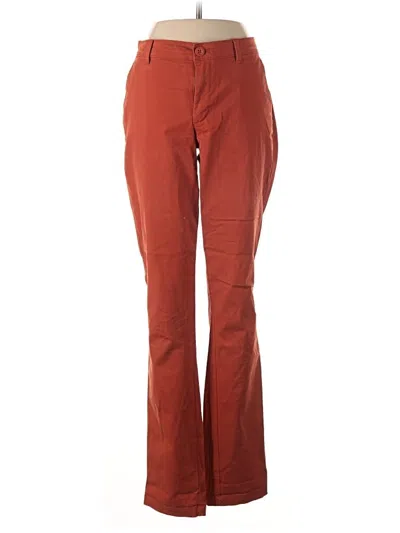 Pre-owned Eddie Bauer Casual Pants In Orange