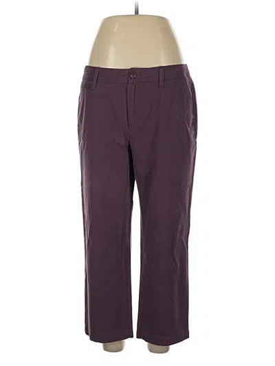 Pre-owned Eddie Bauer Casual Pants In Purple