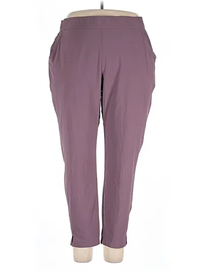 Pre-owned Eddie Bauer Casual Pants In Purple