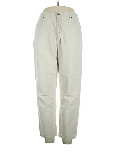 Pre-owned Eddie Bauer Casual Pants In White